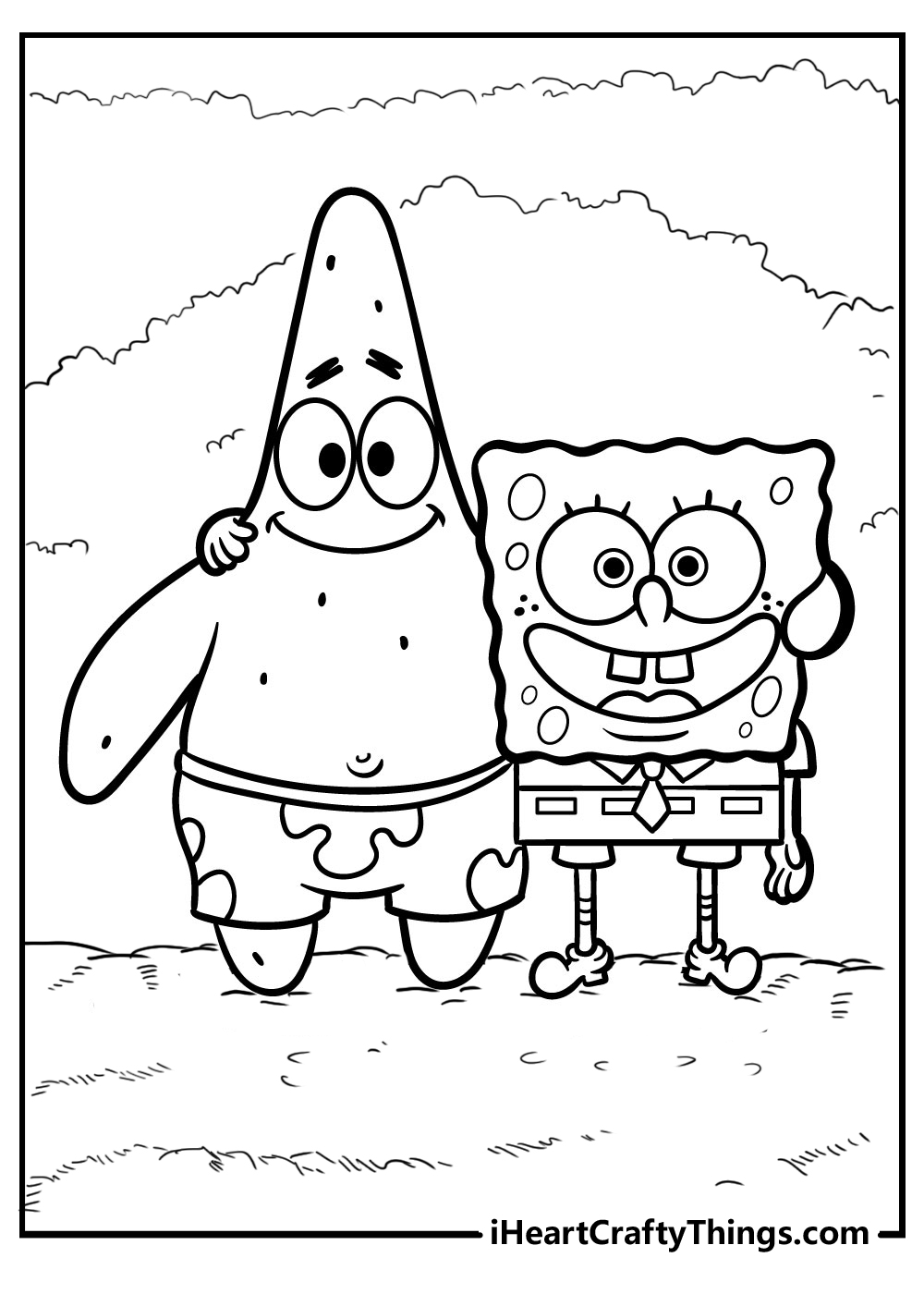 patrick spongebob coloring pages