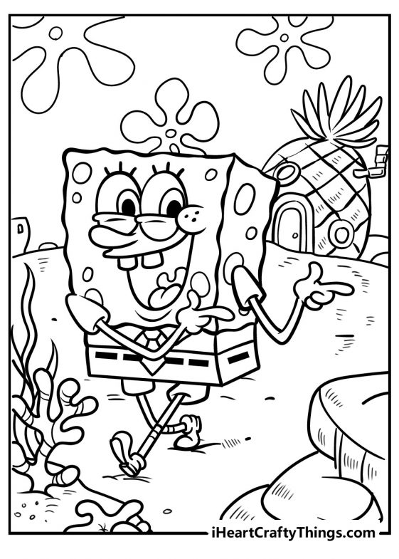 20 Super Fun Spongebob Coloring Pages Updated 2023 