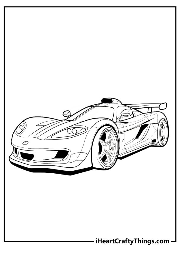 15 Sports Car Coloring Pages (Free To Download & Print!)