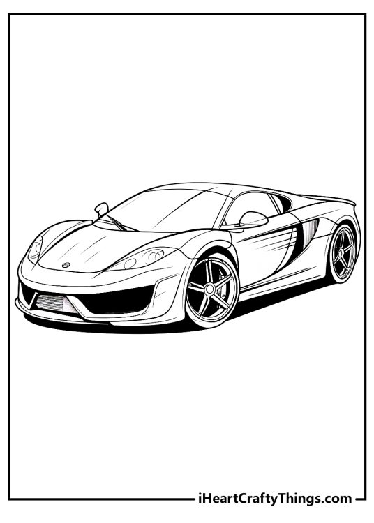 Sports Car Coloring Pages (updated 2024)