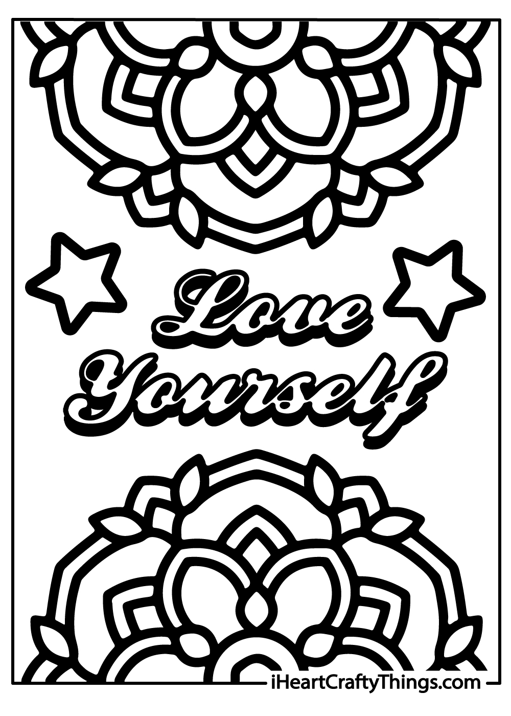 love yourself coloring pages