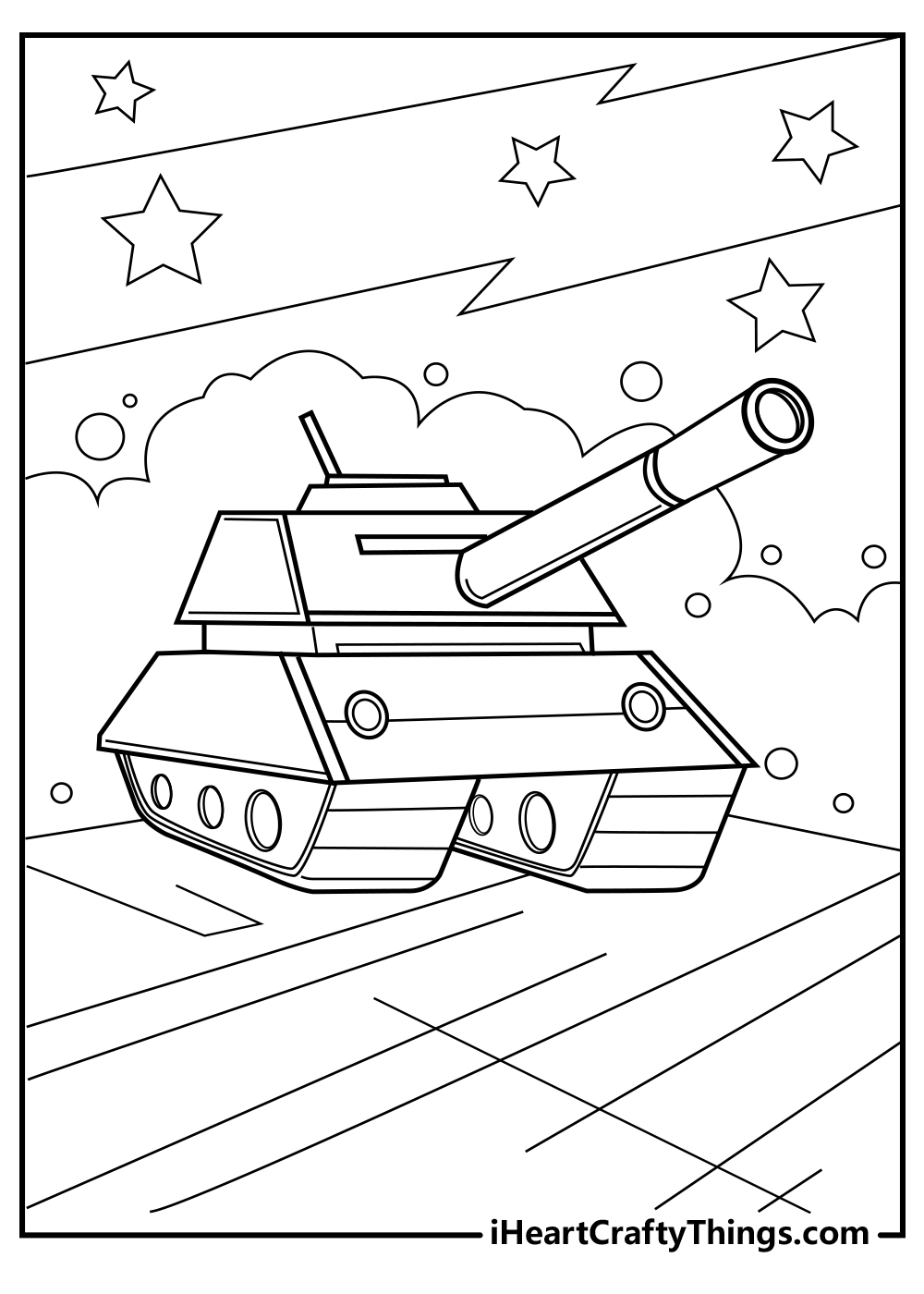 war tank coloring pages for kids