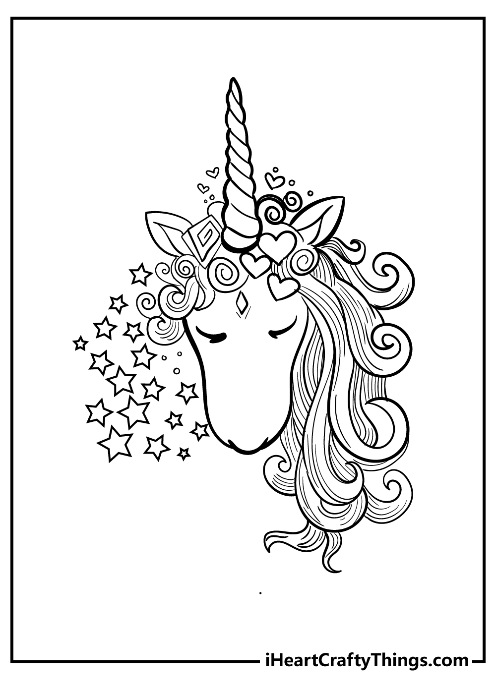 Unicorn Coloring Pages free printable