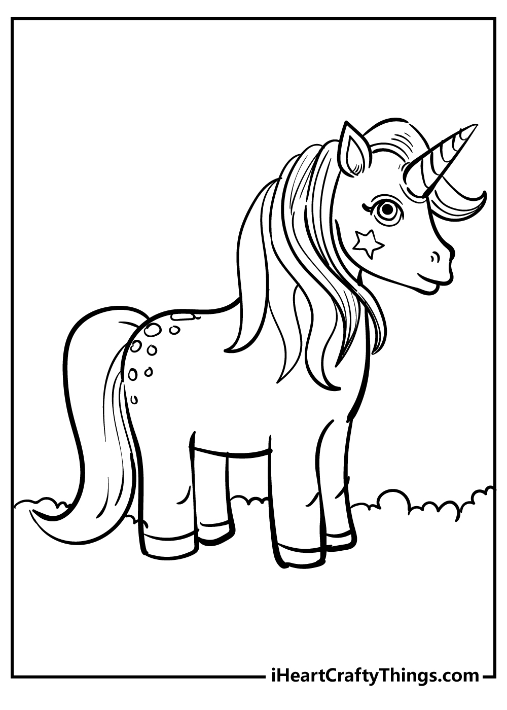 My Little Pony Unicorn Coloring Page For Girls 