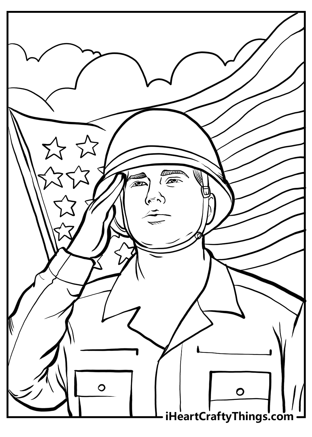 war veterans coloring pages