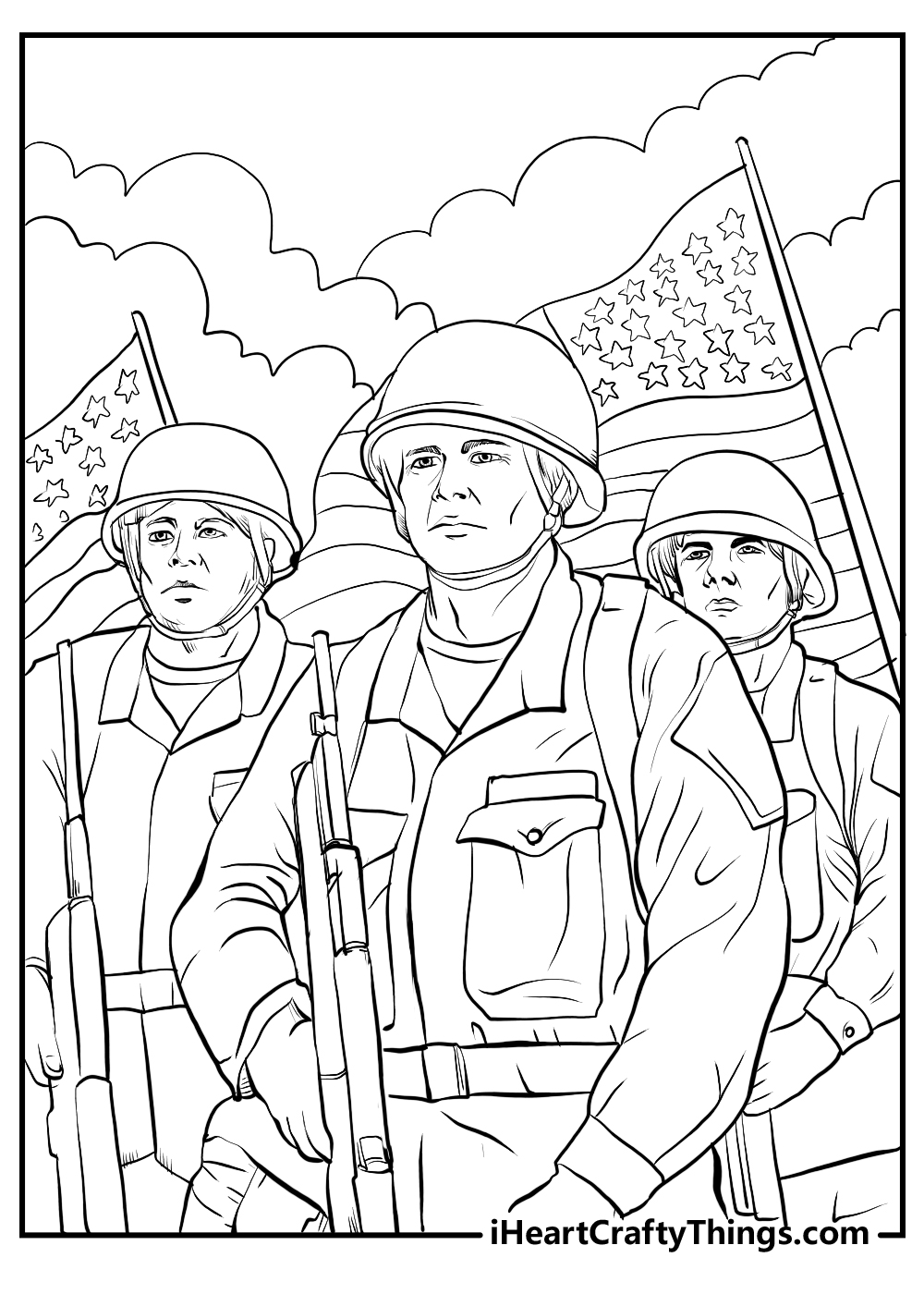 original veterans coloring pages for kids