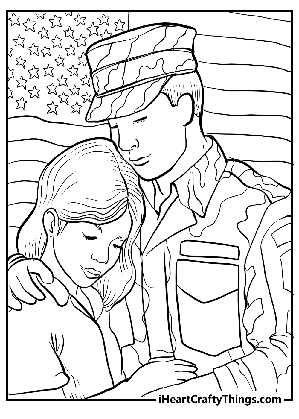 new veteran's day coloring pages for kids
