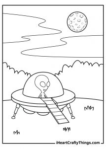 Alien Coloring Pages: 15 Free Printable Sheets For Kids