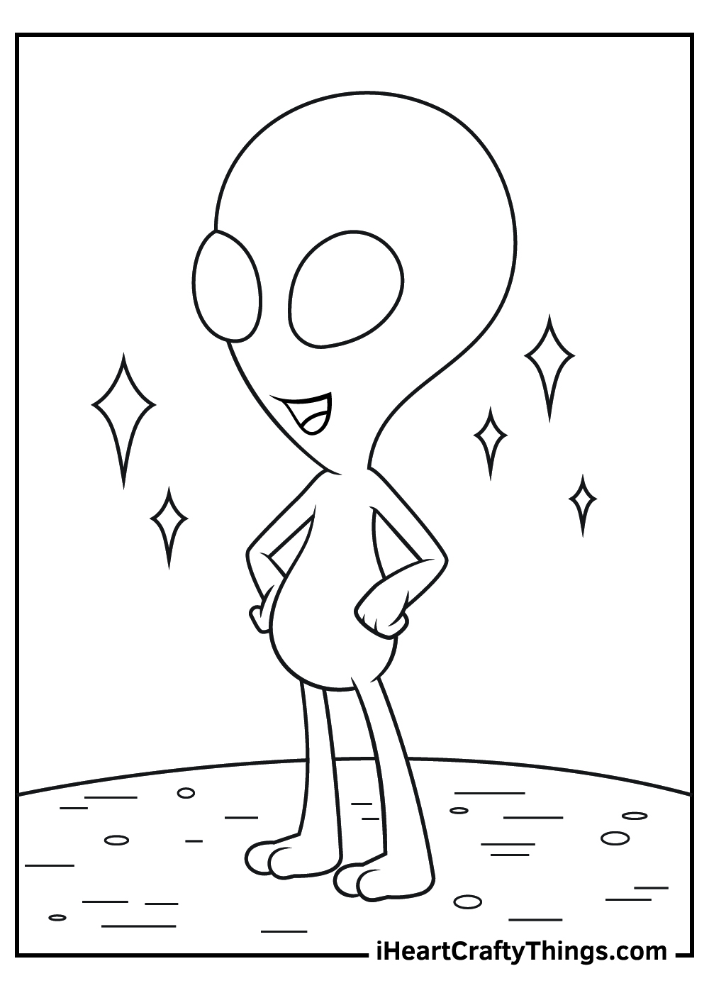 alien coloring pages for preschoolers