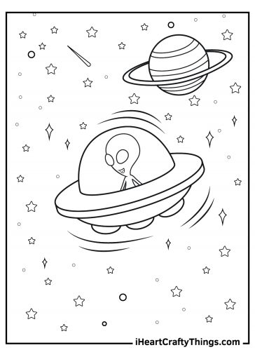 Alien Coloring Pages (100% Free Printables)