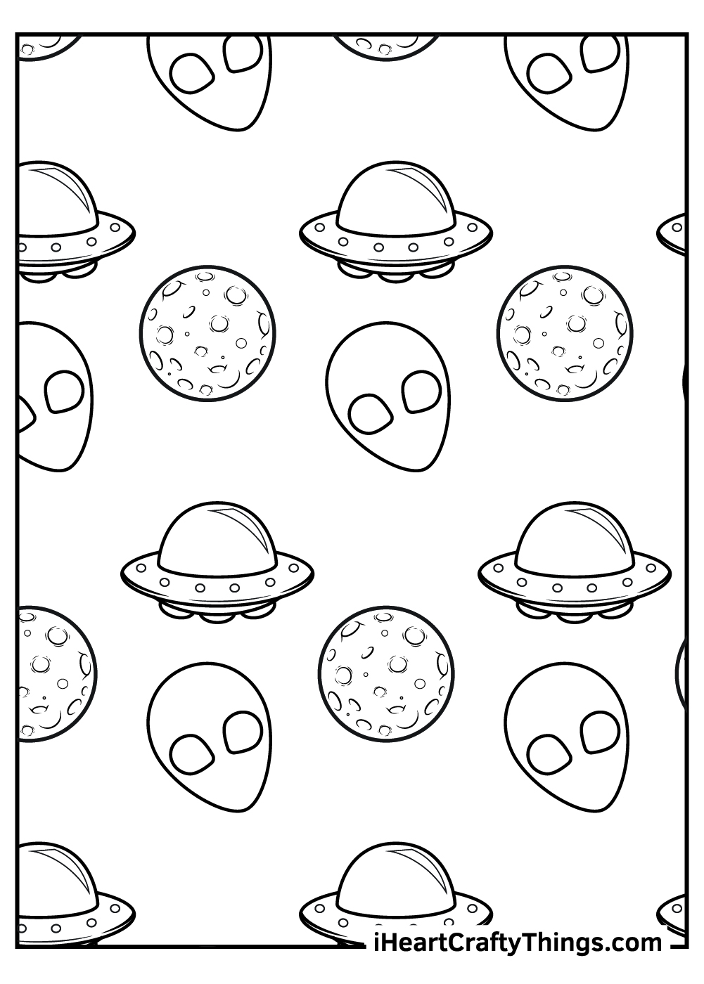 scary alien coloring pages free pdf
