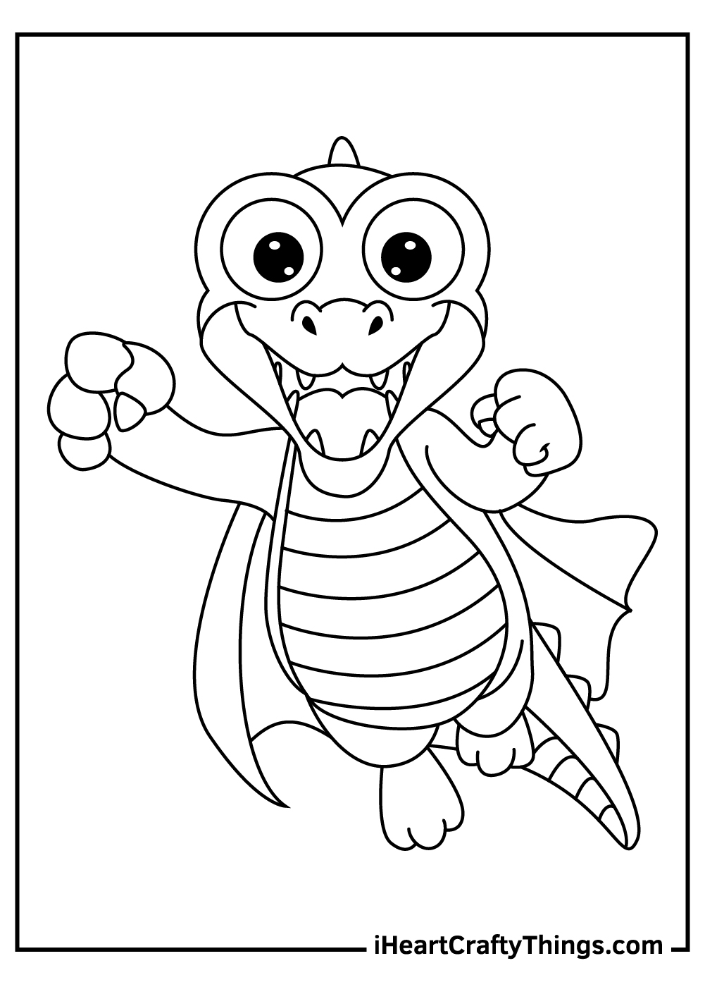 cute alligator coloring page