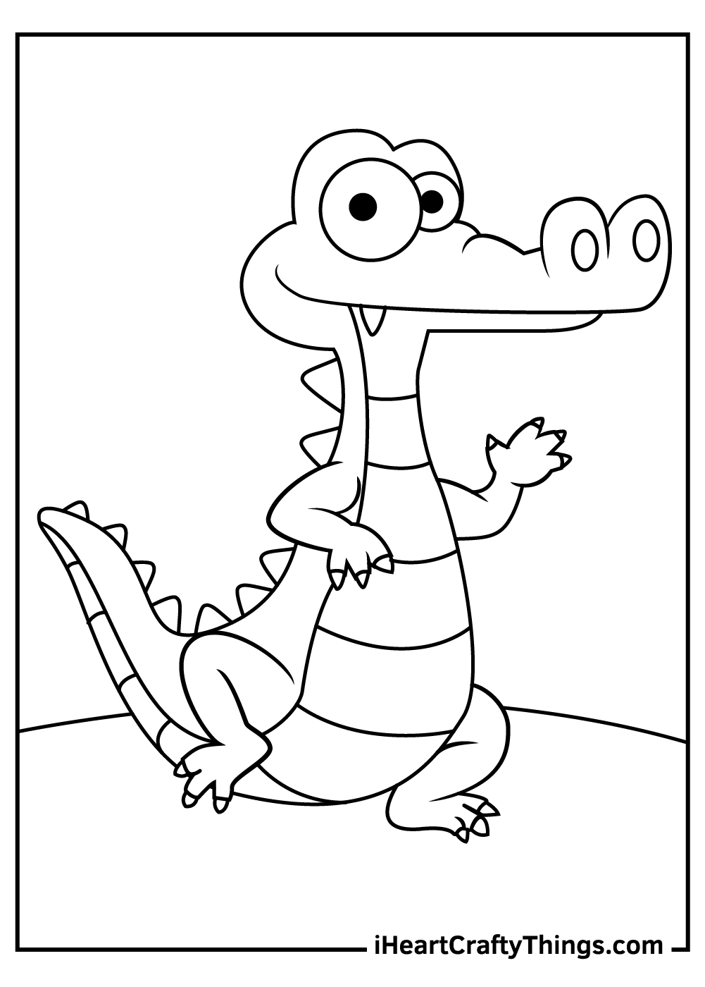 cute alligator coloring pages for toddlers 