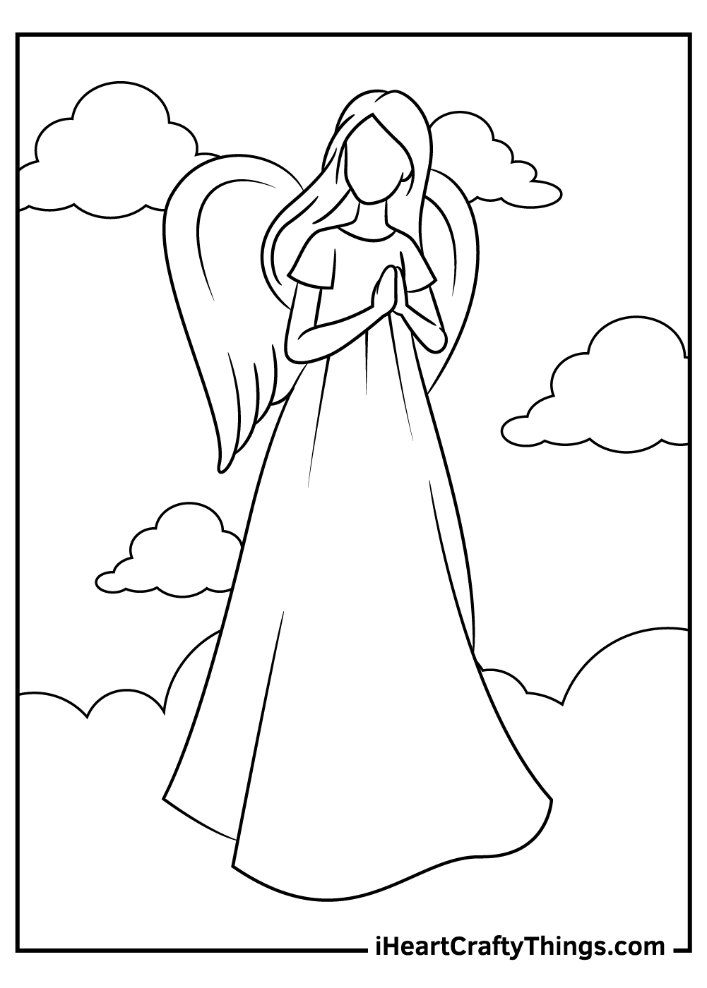 guardian angel coloring pages