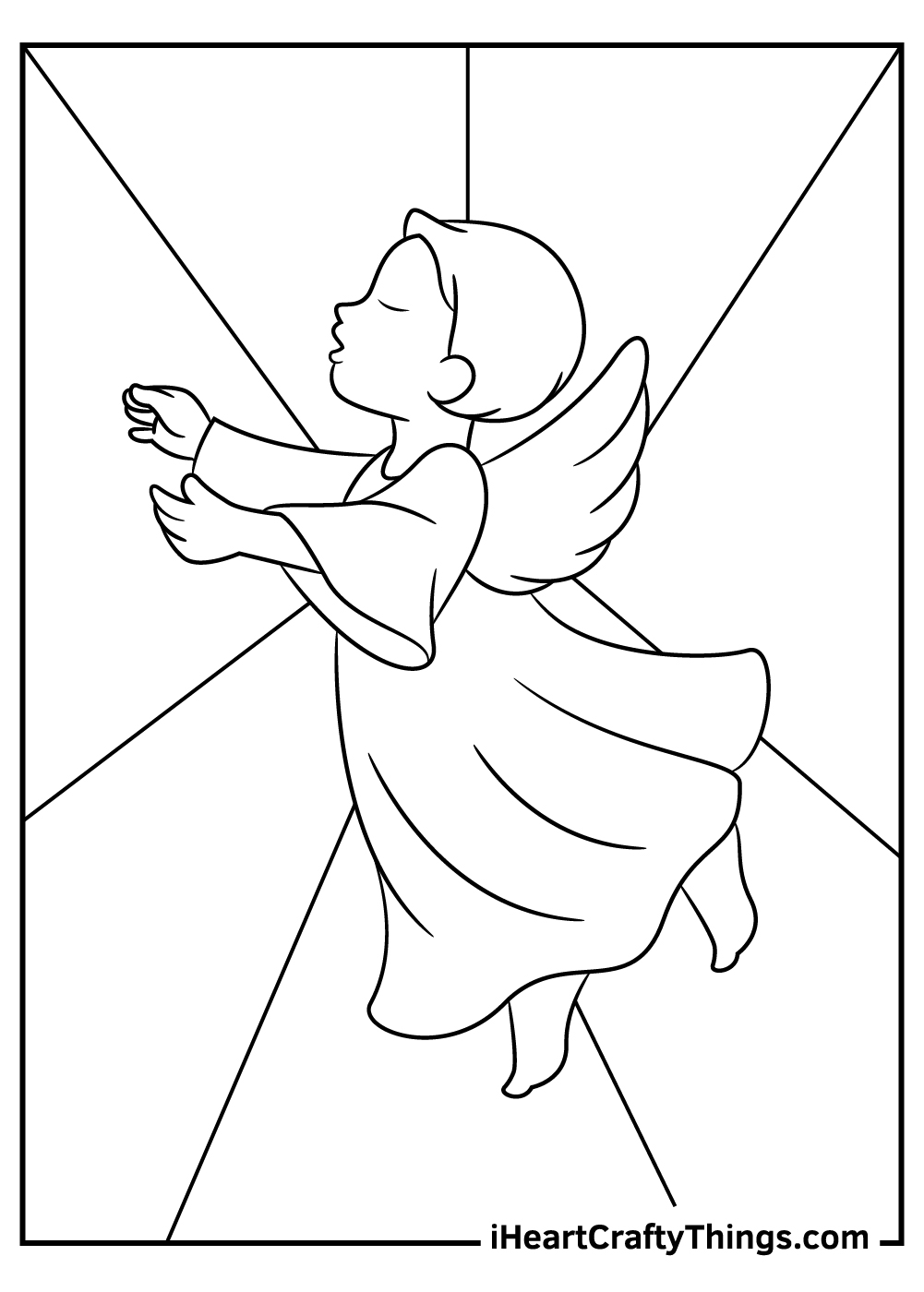 angel coloring pages to print and color