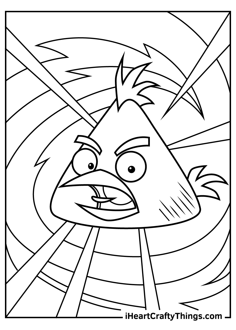 angry birds coloring pages for kids printable 