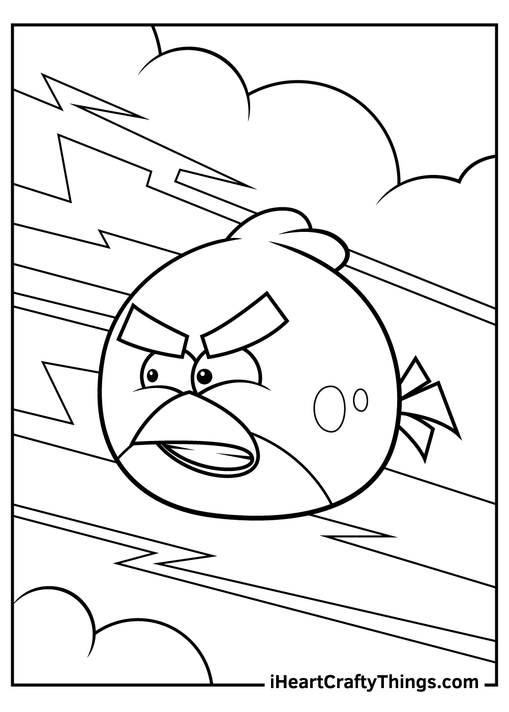 angry birds coloring pages blue bird