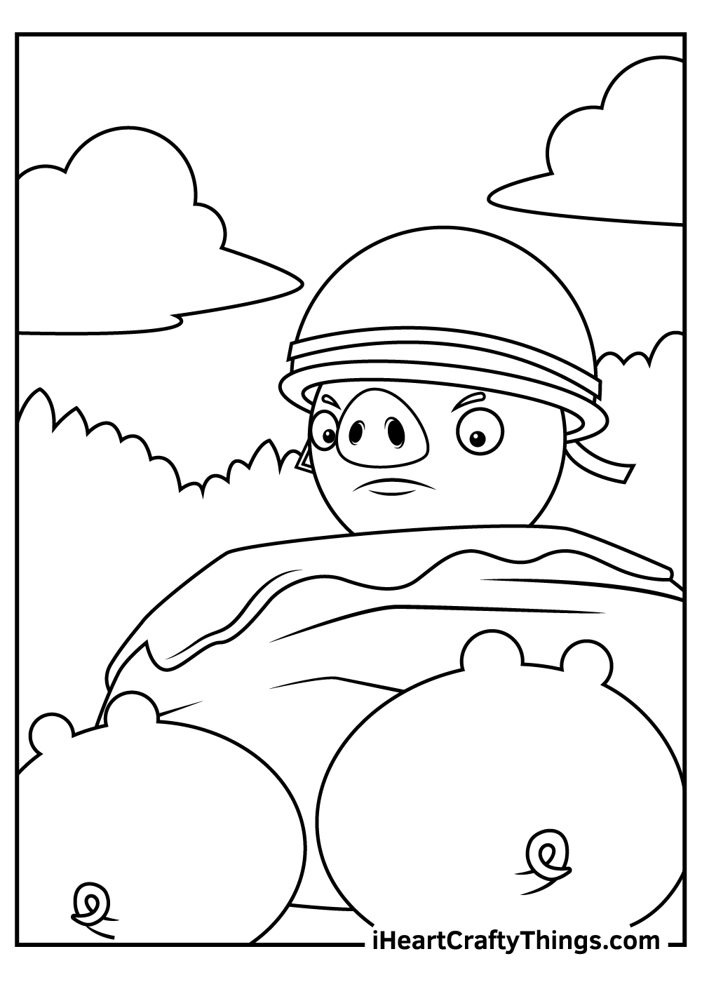 angry birds coloring pages pigs