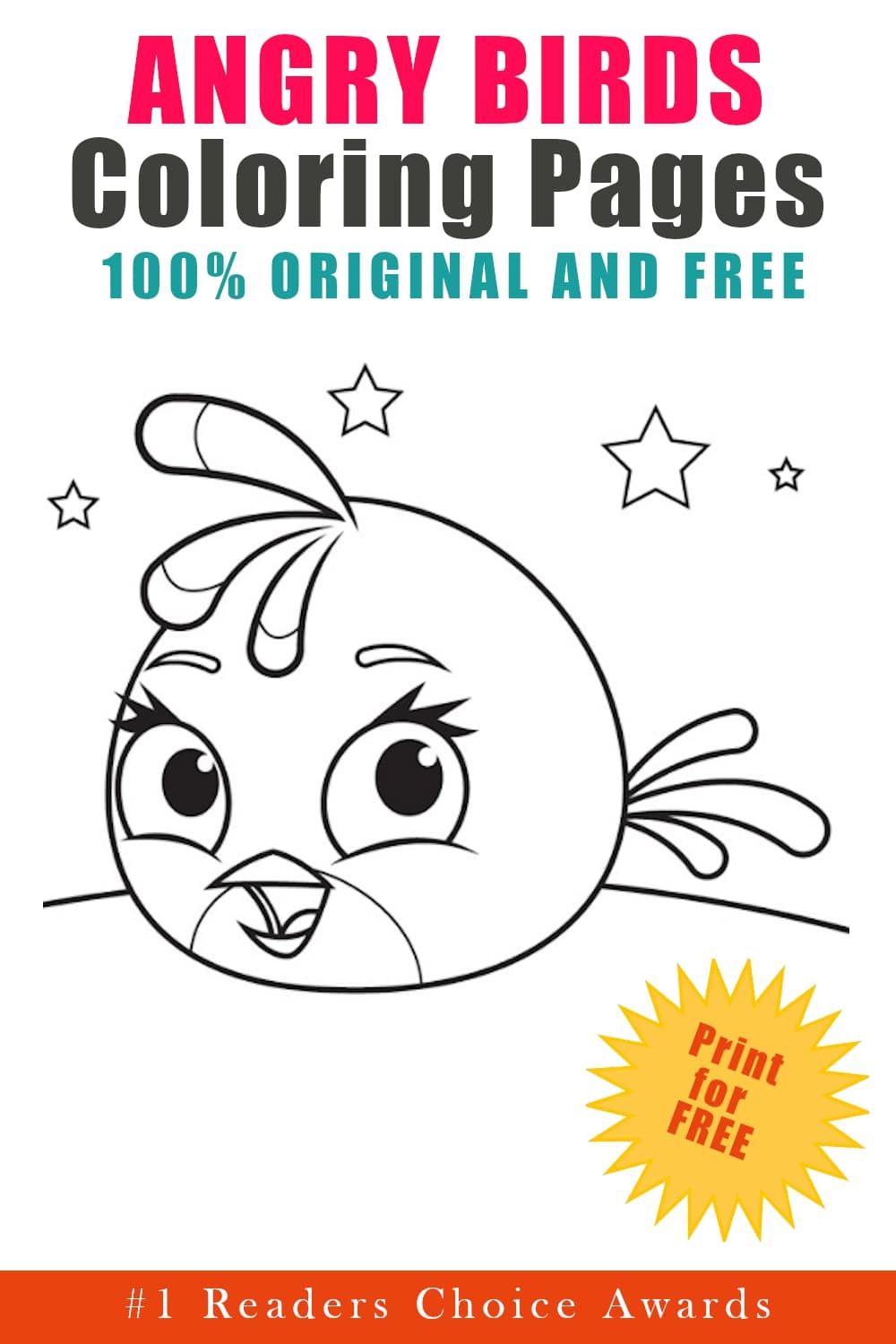 Angry Birds coloring pages book cover