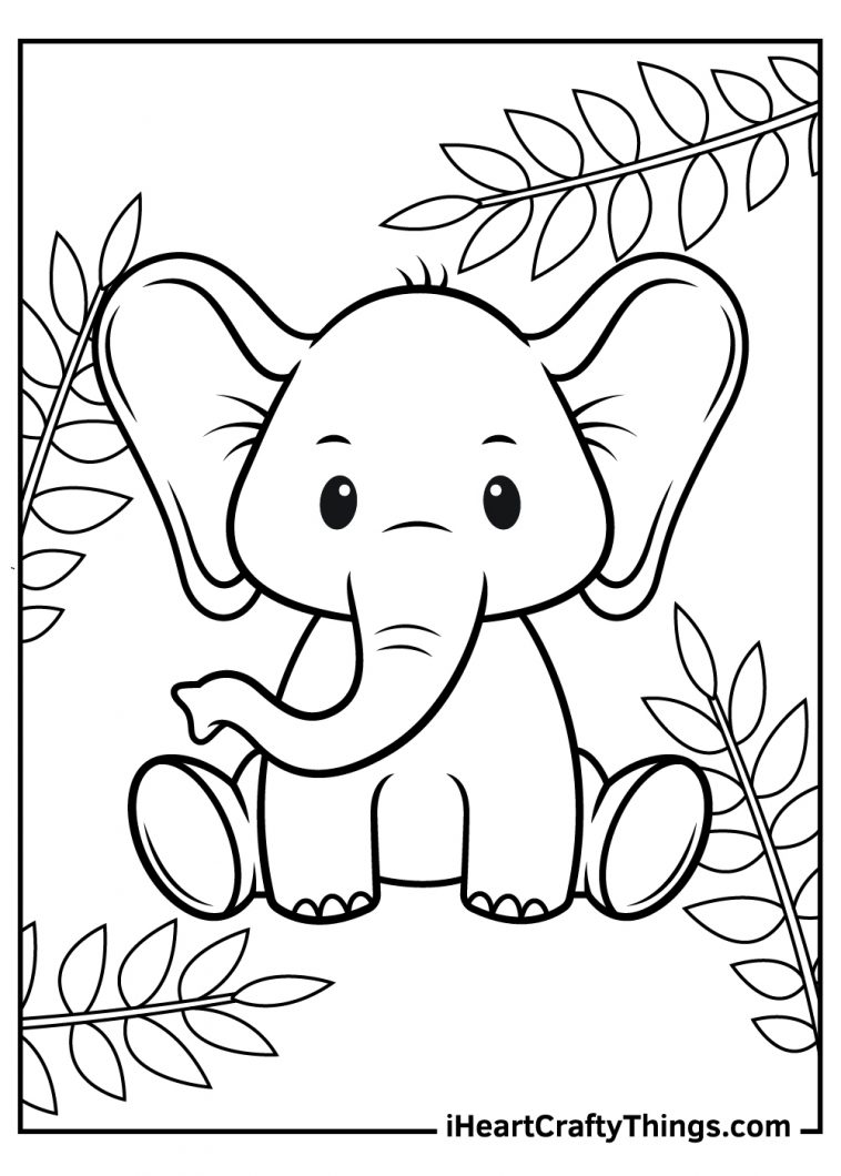 printable baby animals coloring pages updated 2021