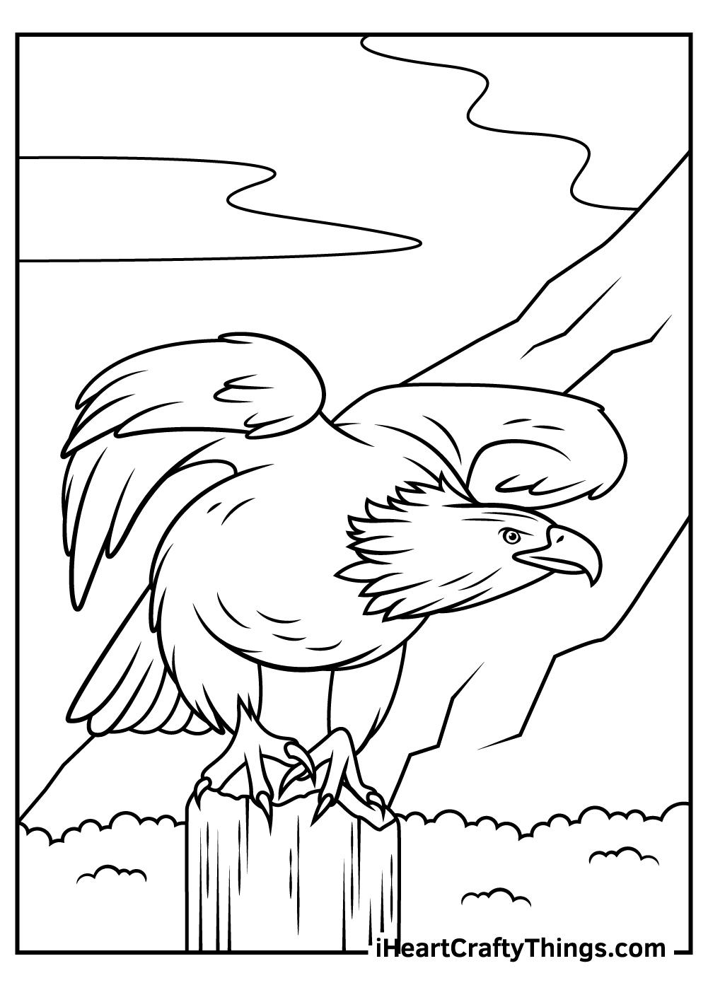 bald eagle coloring pages free
