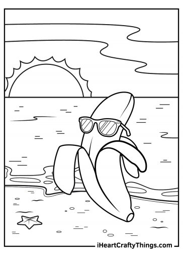 15 Bananas Coloring Pages (100% Free Printables)