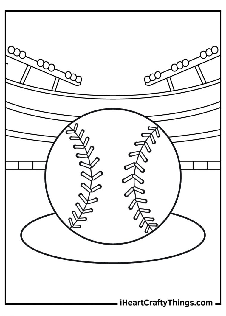 Baseball Coloring Pages (Updated 2022)