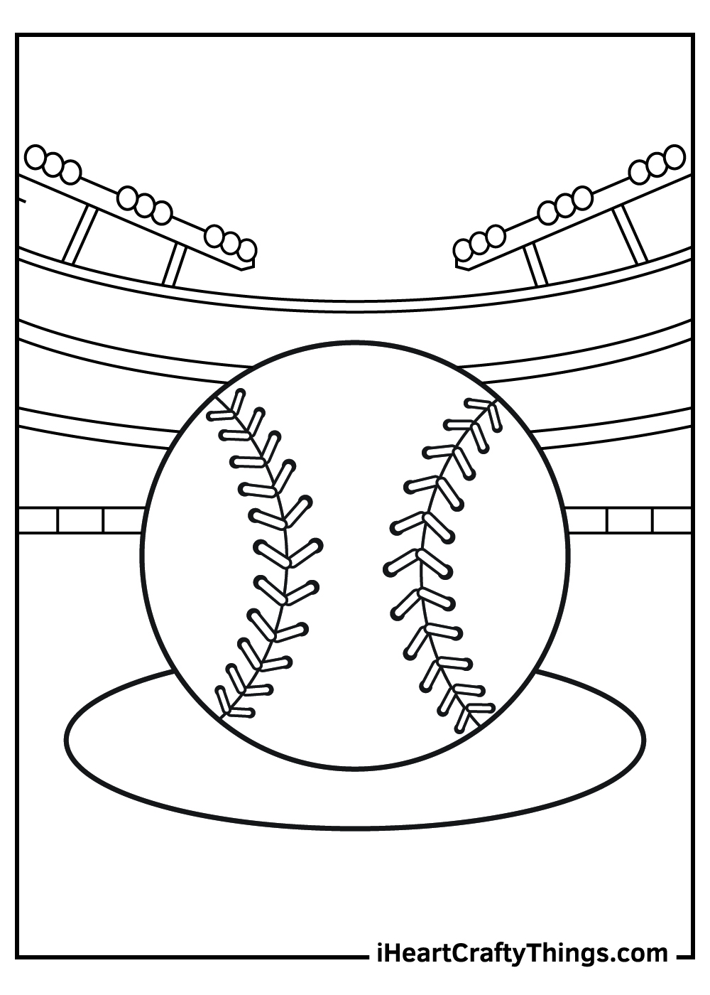 Baseball Game Coloring Pages