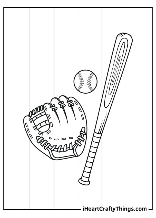 Baseball Coloring Pages (Updated 2021)