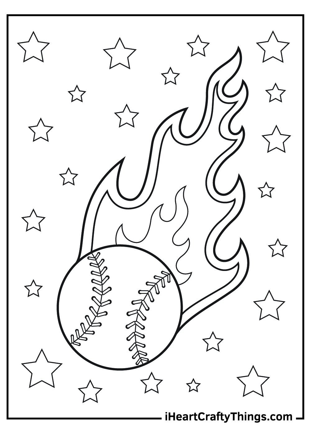 Baseball Coloring Pages (100% Free Printables)