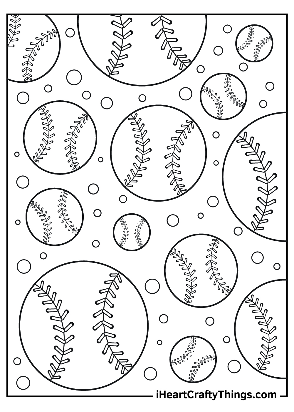 Baseball Coloring Page Baseball Activity Page Digital 