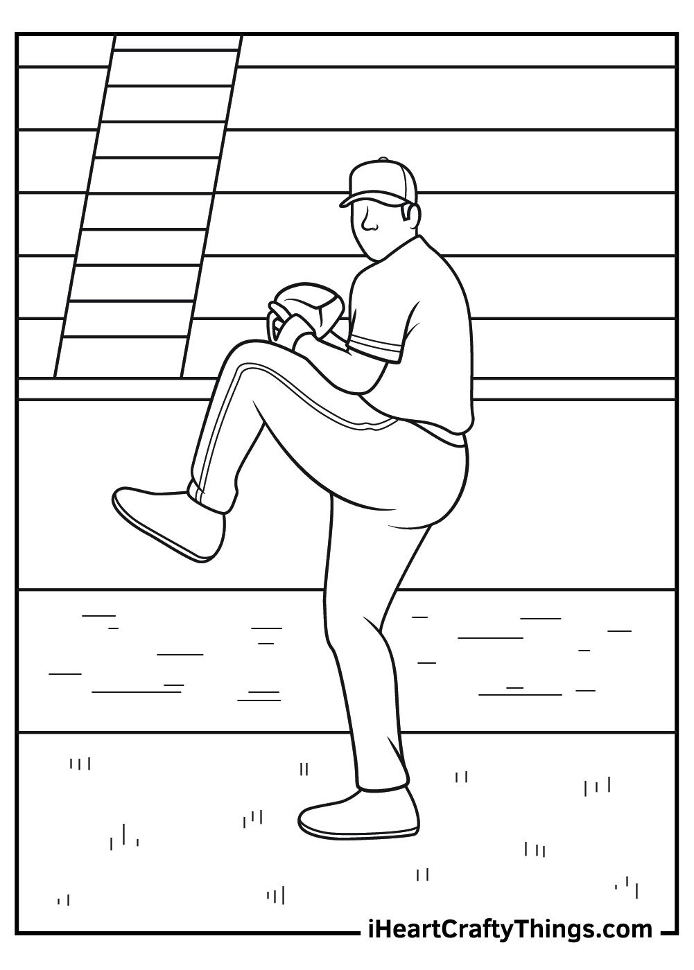 Baseball Player Coloring Pages 