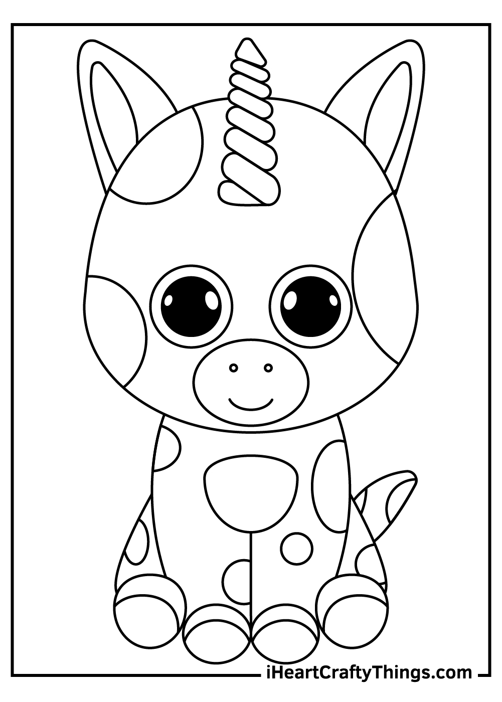 free printable beanie boo coloring pages