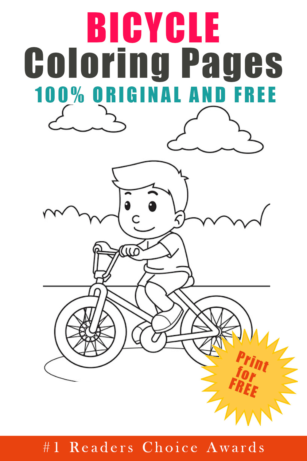 bike printable coloring pages