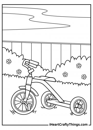 15 Bicycle Coloring Pages (100% Free Printables)