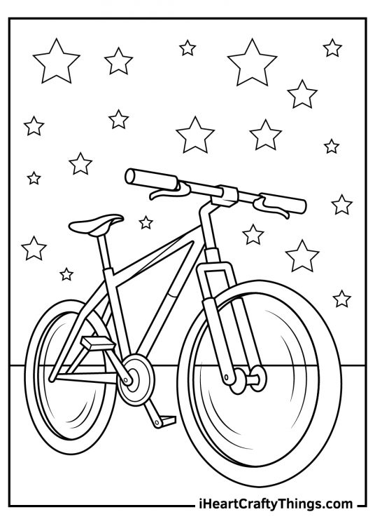 15 Bicycle Coloring Pages (100% Free Printables)