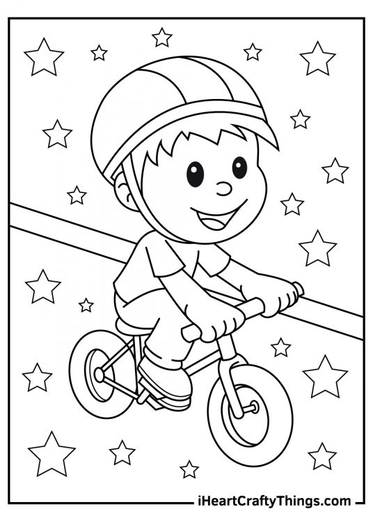 Bicycles Coloring Pages