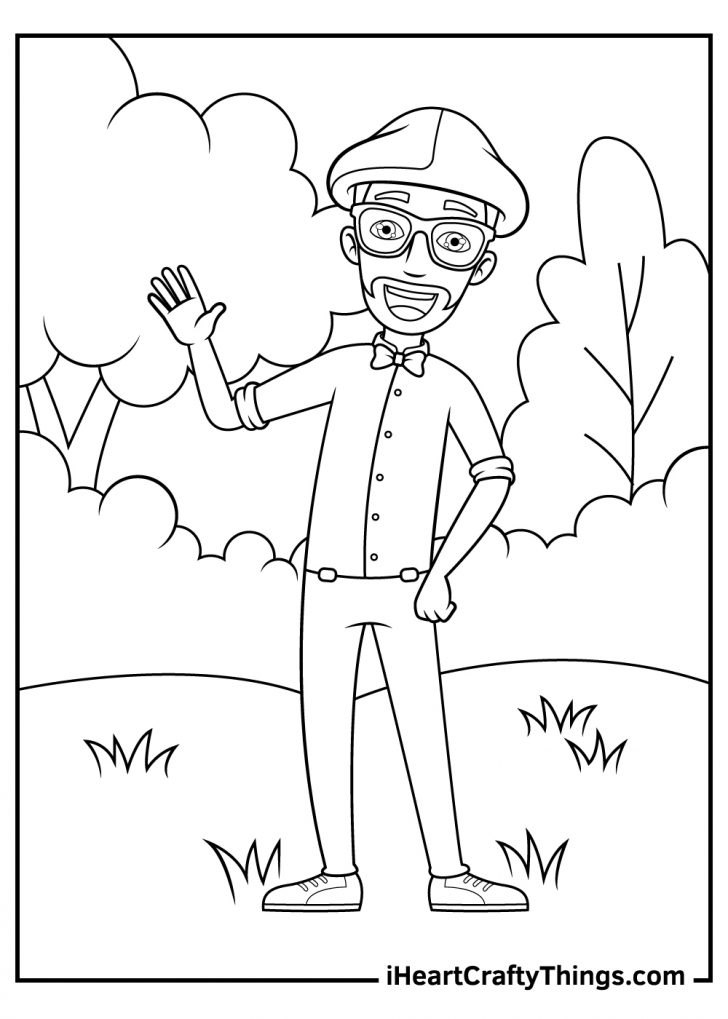 Blippi Printable Coloring Pages Printable Templates