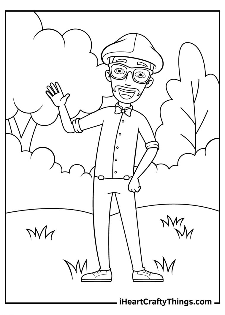 Blippi Character Coloring Pages 100 Free Printables 