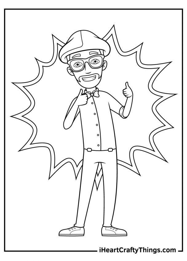 Blippi Character Coloring Pages (100% Free Printables)