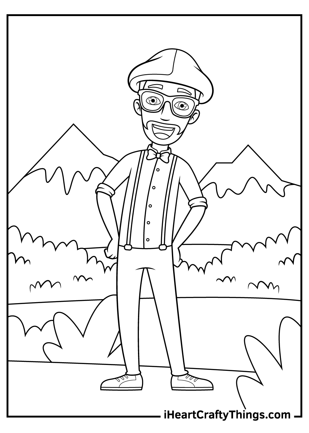 Blippi Coloring Page 6