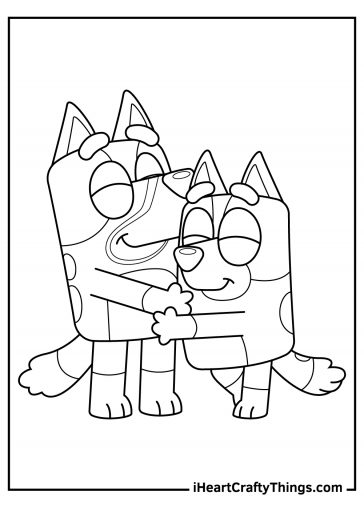 55 Bluey Coloring Pages Updated 2024! (100% Free Printables)