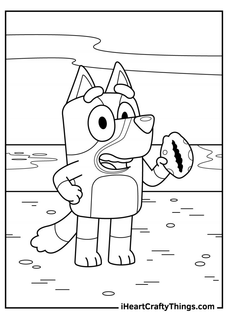 Coloring Pages Bluey Printable Bluey Malvorlage Jannette Malden