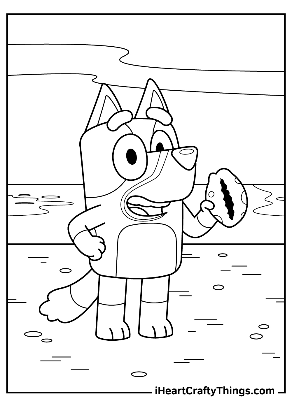 Coloring Book with Bluey - 123 Coloring Pages!!, Easy, LARGE