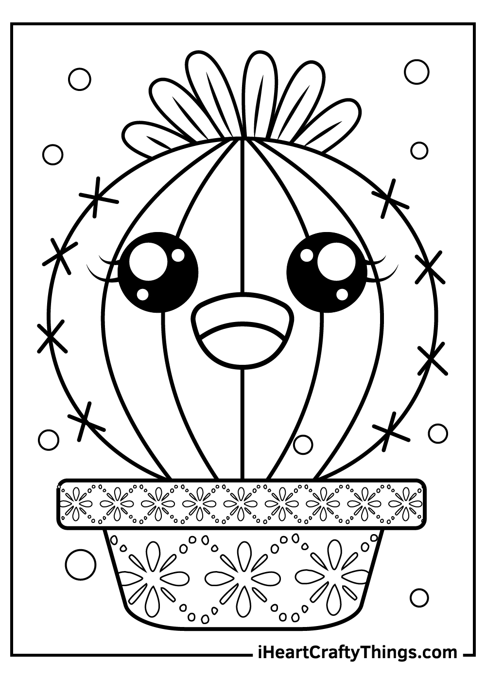 Cactus Coloring Pages Printable