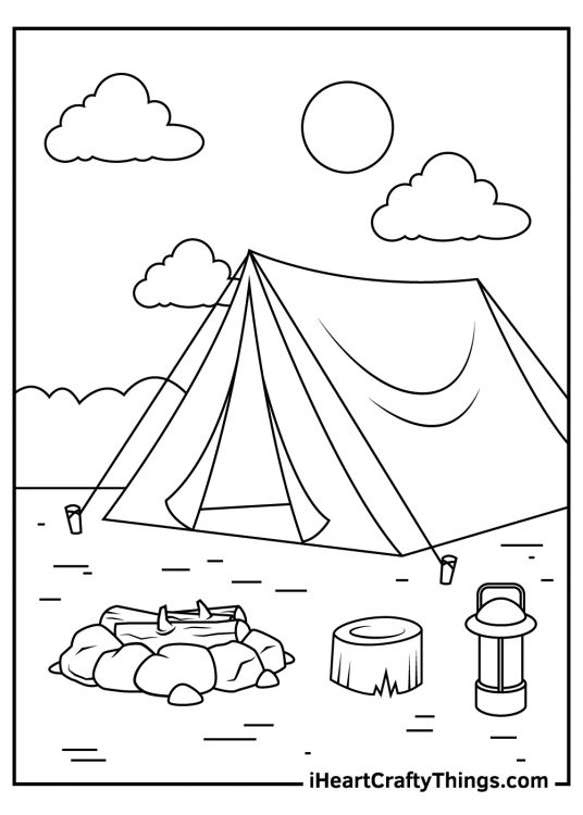 25 Camping Coloring Pages (100% Free Printables)