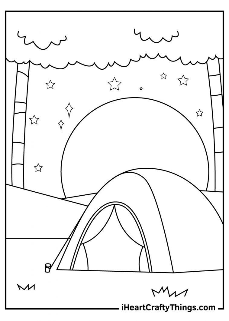 Camping Coloring Pages (Updated 2023)