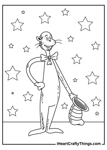 Cat In The Hat Coloring Pages (100% Free Printables)