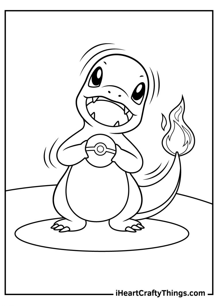 Charmander Coloring Pages (30 Free PDF Printables For Kids)