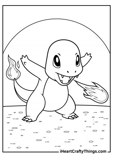 Charmander Coloring Pages (100% Free Printables)